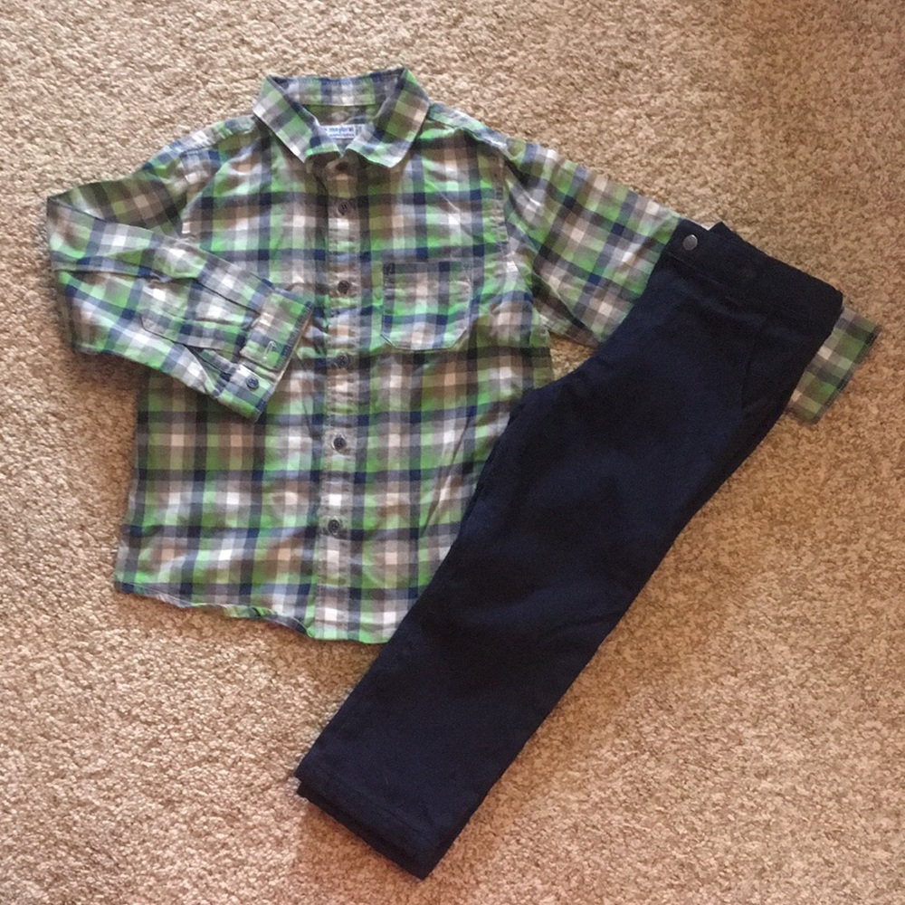 Mayoral Shirt + Pants Set